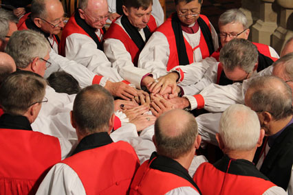 Bishops from Sydney and across Australia lay hands on their new colleague