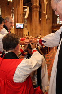 Caitlin Hurley during the ordination