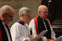 Photo: Bishop Nelson (centre) with Presenting bishops David Mulready and Ray Smith